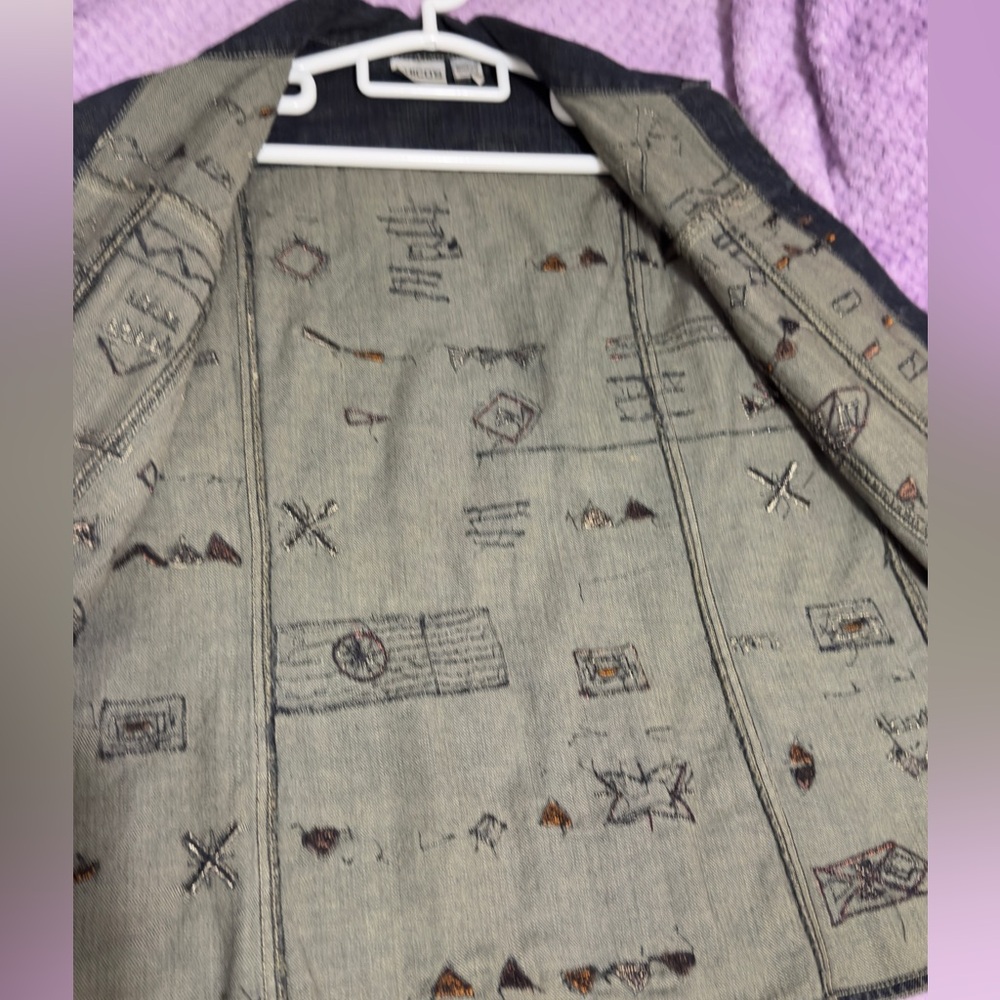 Chico’s Embroidered Denim Vest - Picture 6 of 9